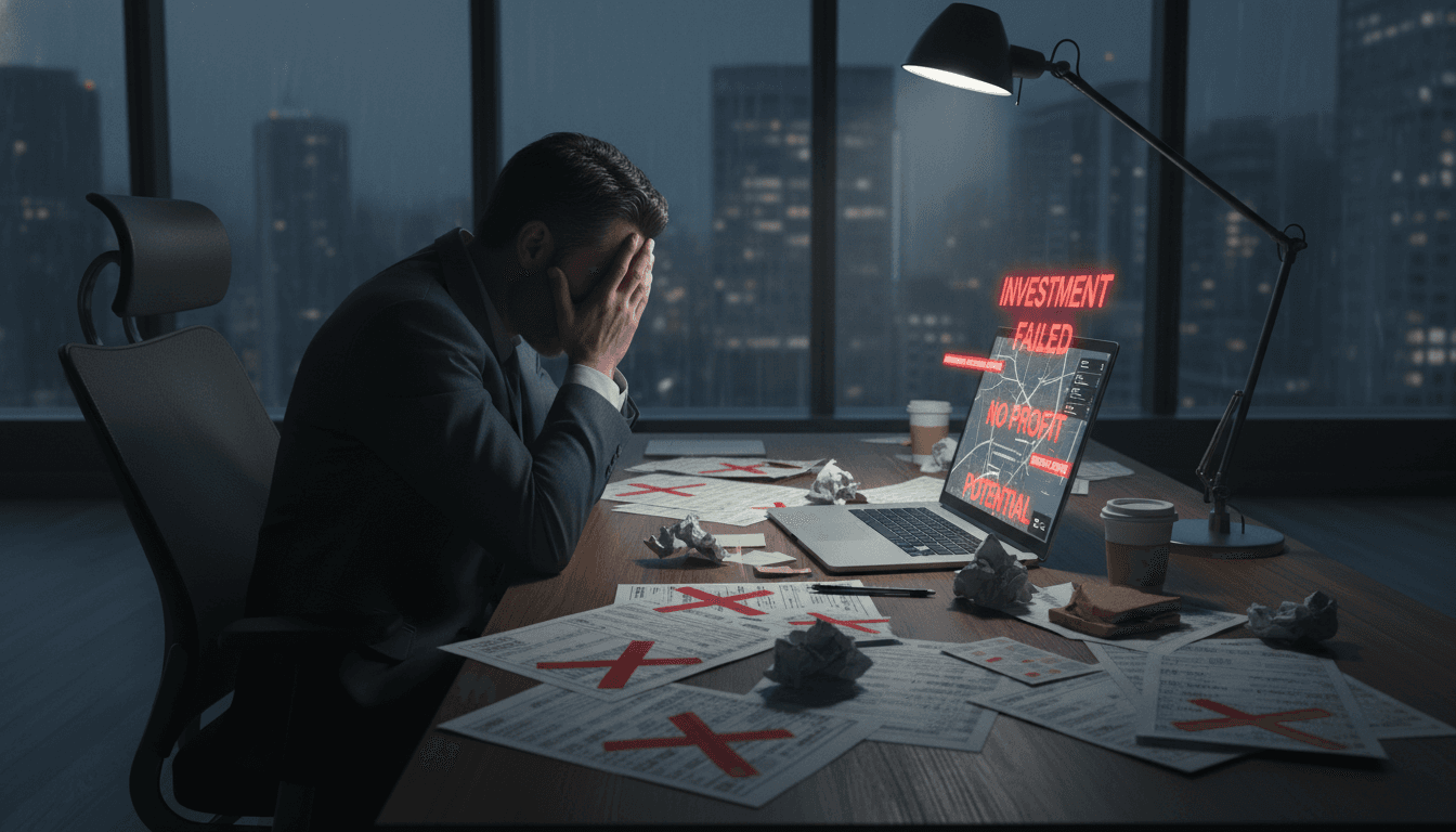 Frustrated investor with bad data